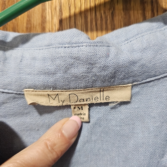 Men's Blue Star-Patterned Shirt - Picture 3 of 3